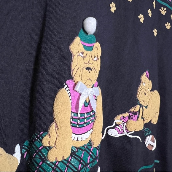 VTG Blooming & Co Golf Dog Size Small Long Sleeve Tee Retro NWT 100% Cotton - Picture 3 of 6